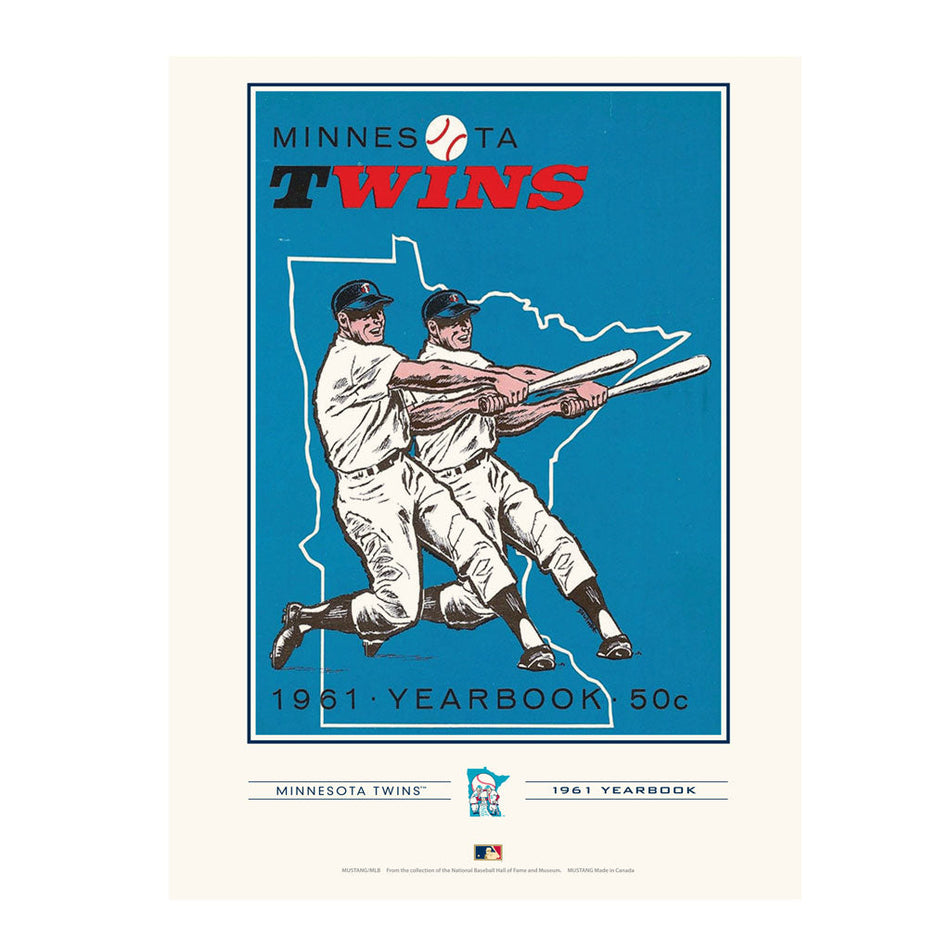 Minnesota Twins 1961 Year Book Replica 12x16 Program Cover- Print