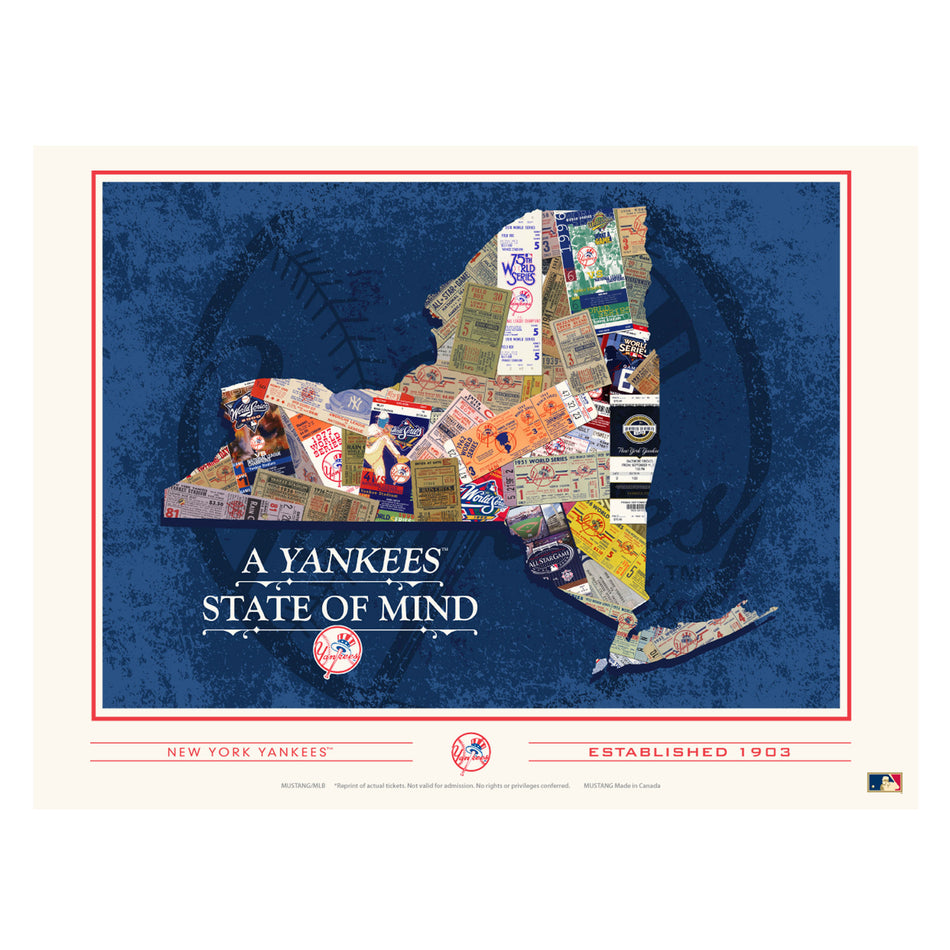 New York Yankees 12x16 State of Mind Print