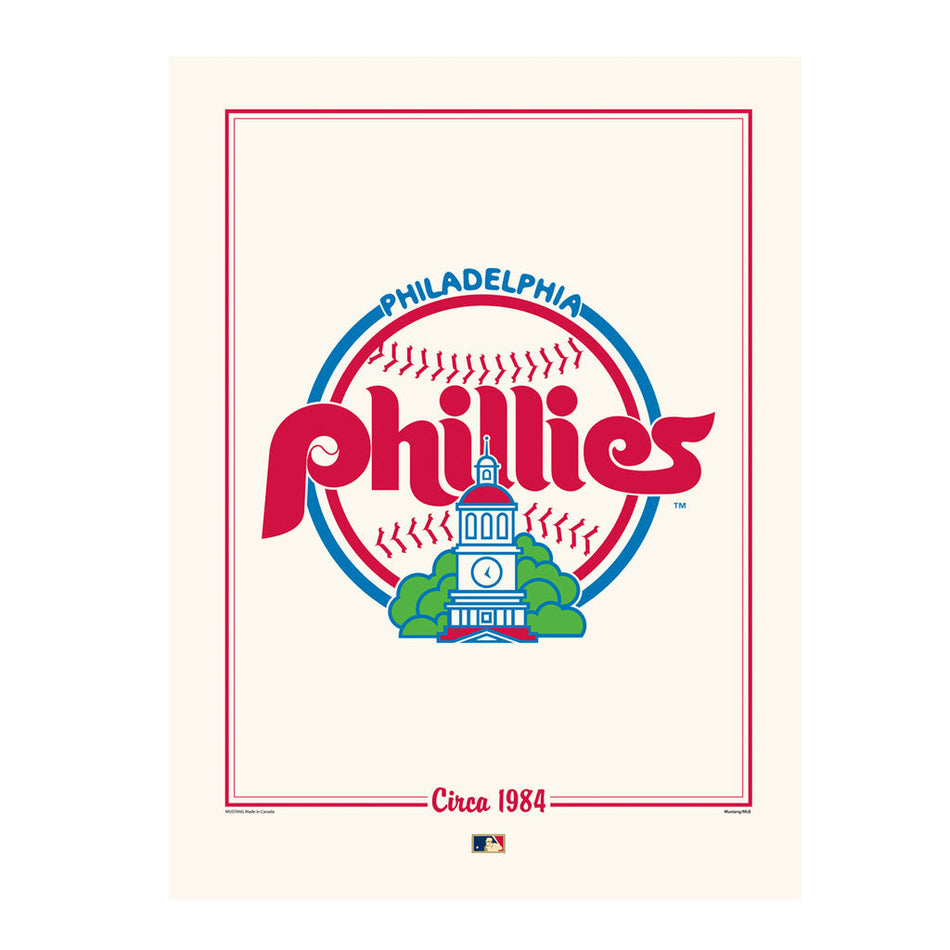 Philadelphia Phillies 12x16 Cooperstown Logos to History Print- 1948