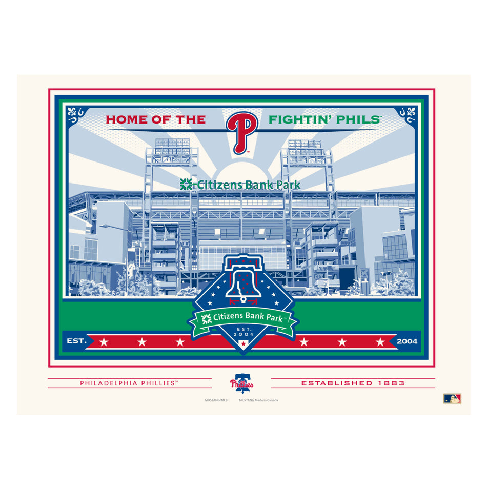 Philadelphia Phillies 12x16 Ballpark Print