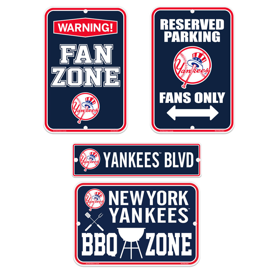 New York Yankees Four Piece Sign Set