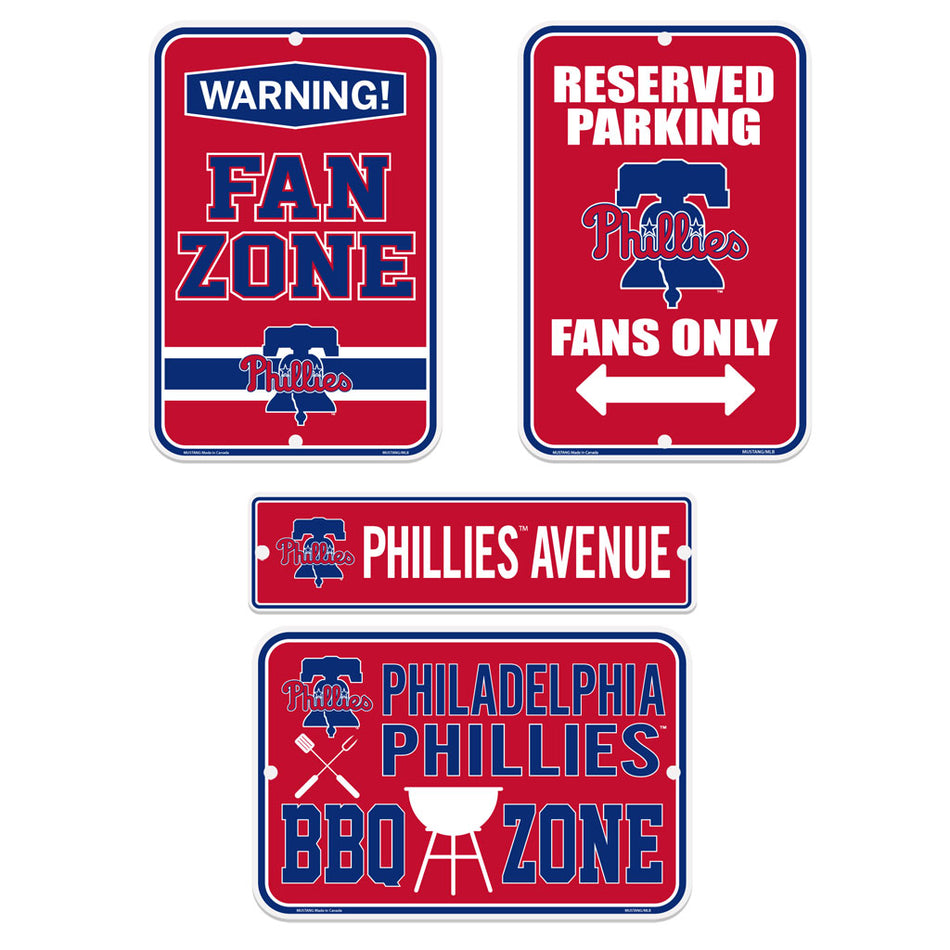 Philadelphia Phillies Four Piece Sign Set