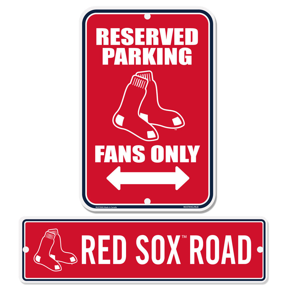 Boston Red Sox Parking & Street 2 Pack Sign Set