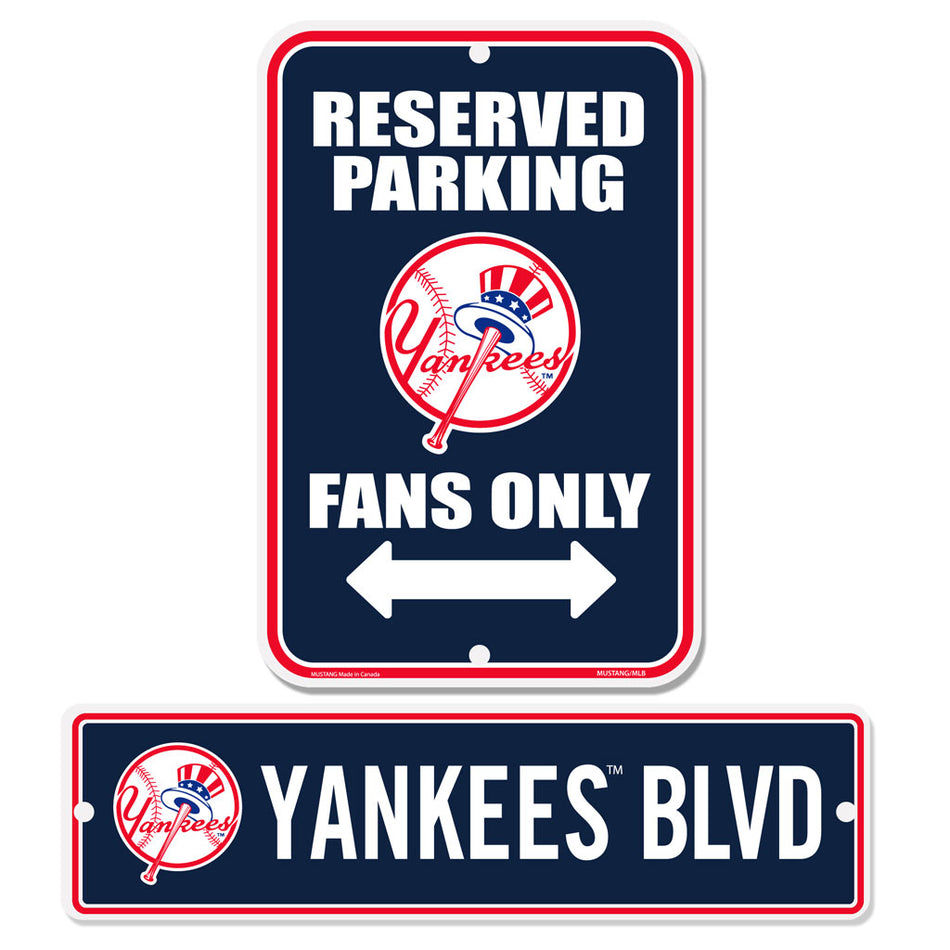 New York Yankees Parking & Street 2 Pack Sign Set