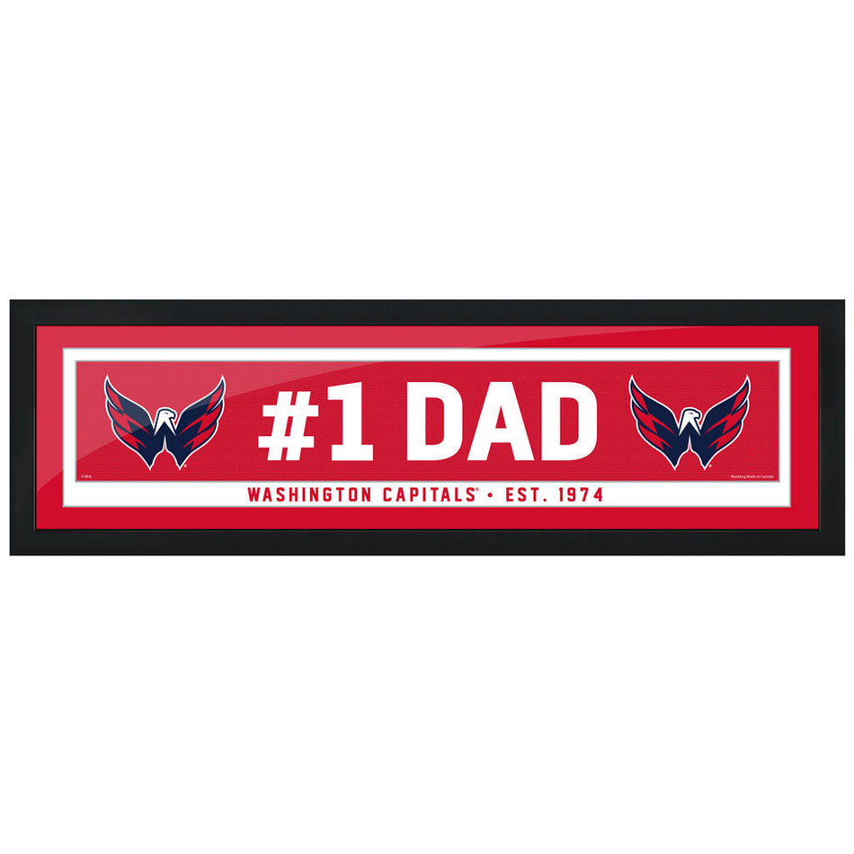 Washington Capitals Frame - 6" x 22" #1 Dad