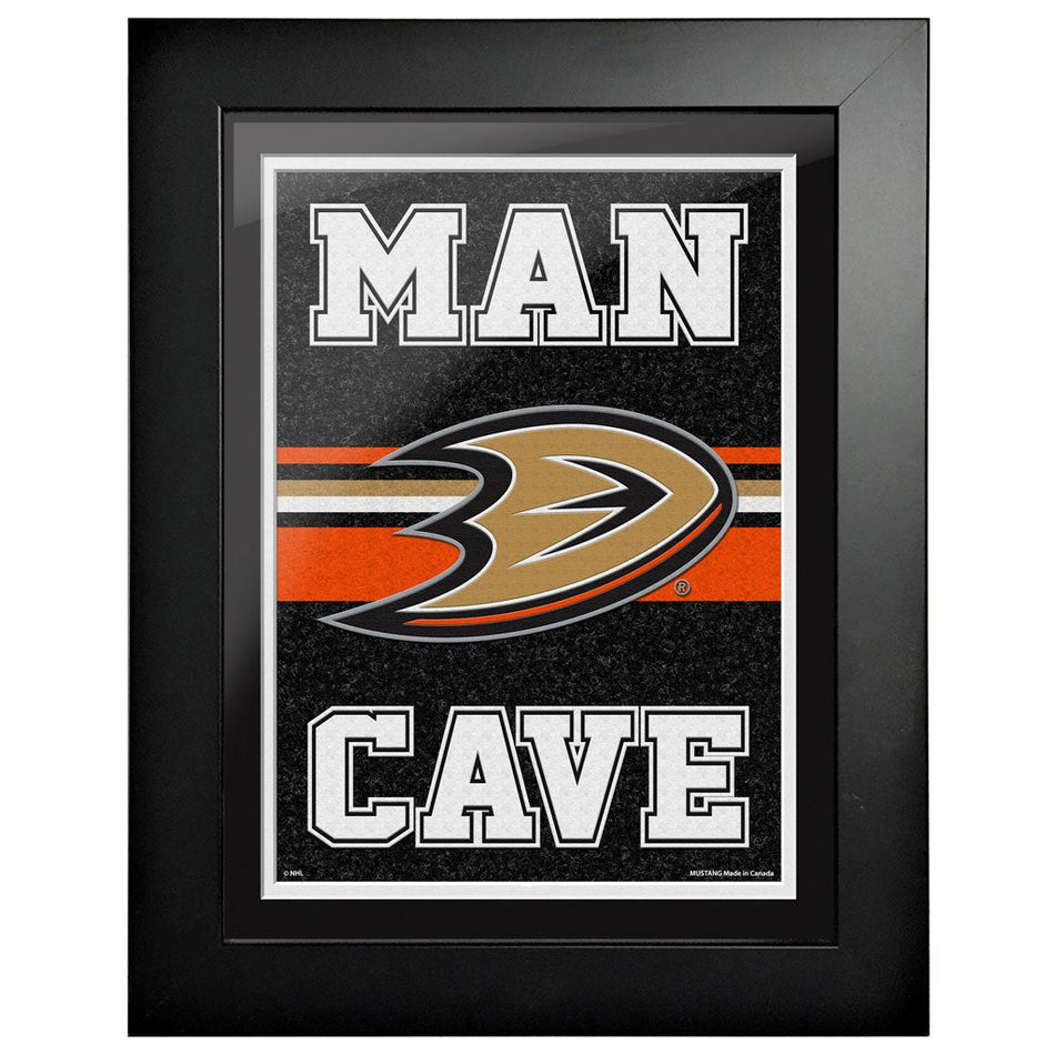 Anaheim Ducks 12x16 Man Cave Framed Sign