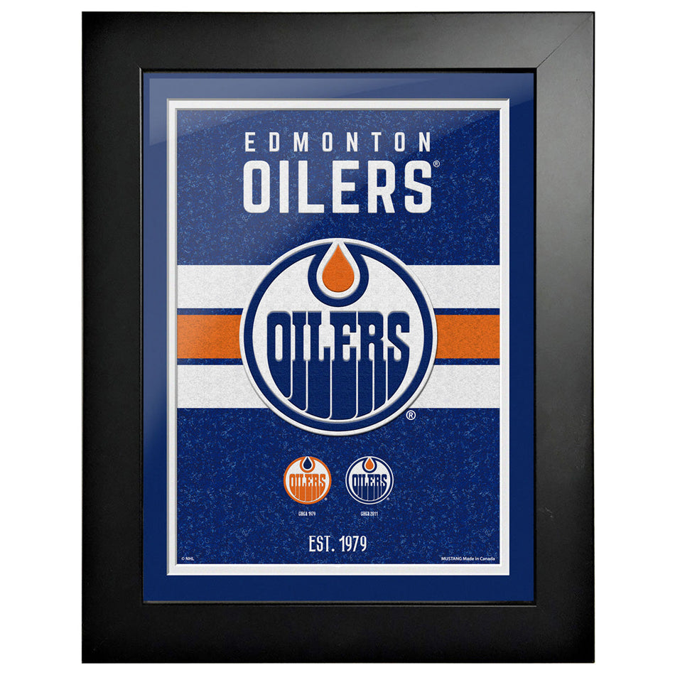 Edmonton Oilers 12x16 Team Tradition Framed Artwork