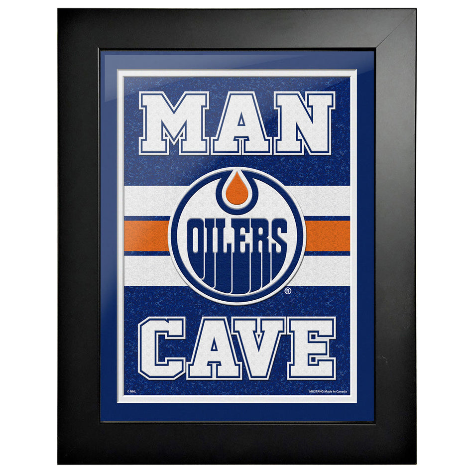 Edmonton Oilers Man Cave Framed Artwork