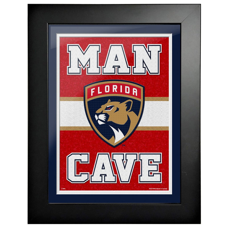 Florida Panthers 12x16  Man Cave Framed Sign