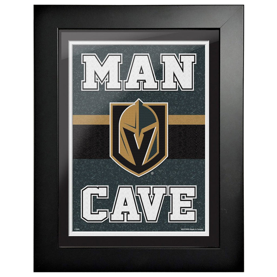 Vegas Golden Knights 12x16  Man Cave Framed Sign