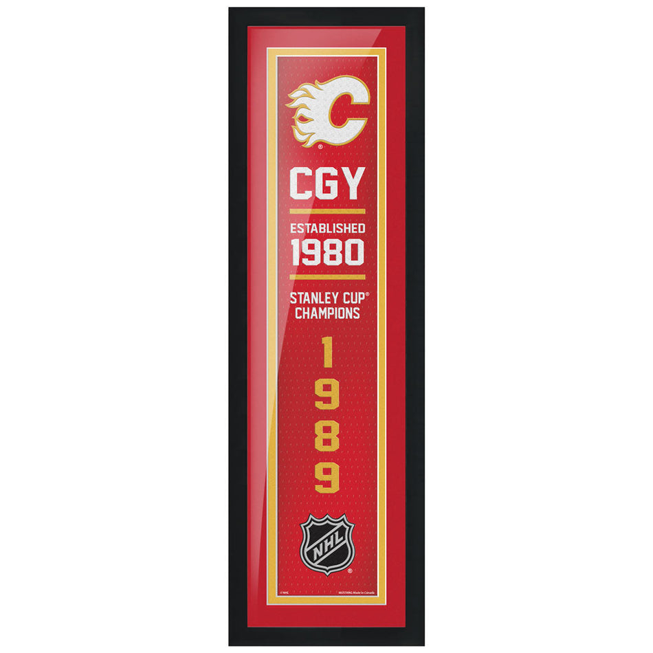 Calgary Flames 6x22  Empire Framed Sign