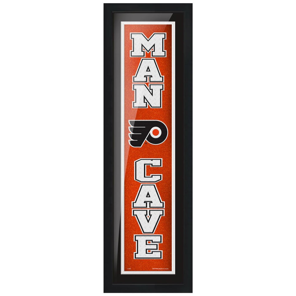 Philadelphia Flyers 6x22 Man Cave Framed Sign
