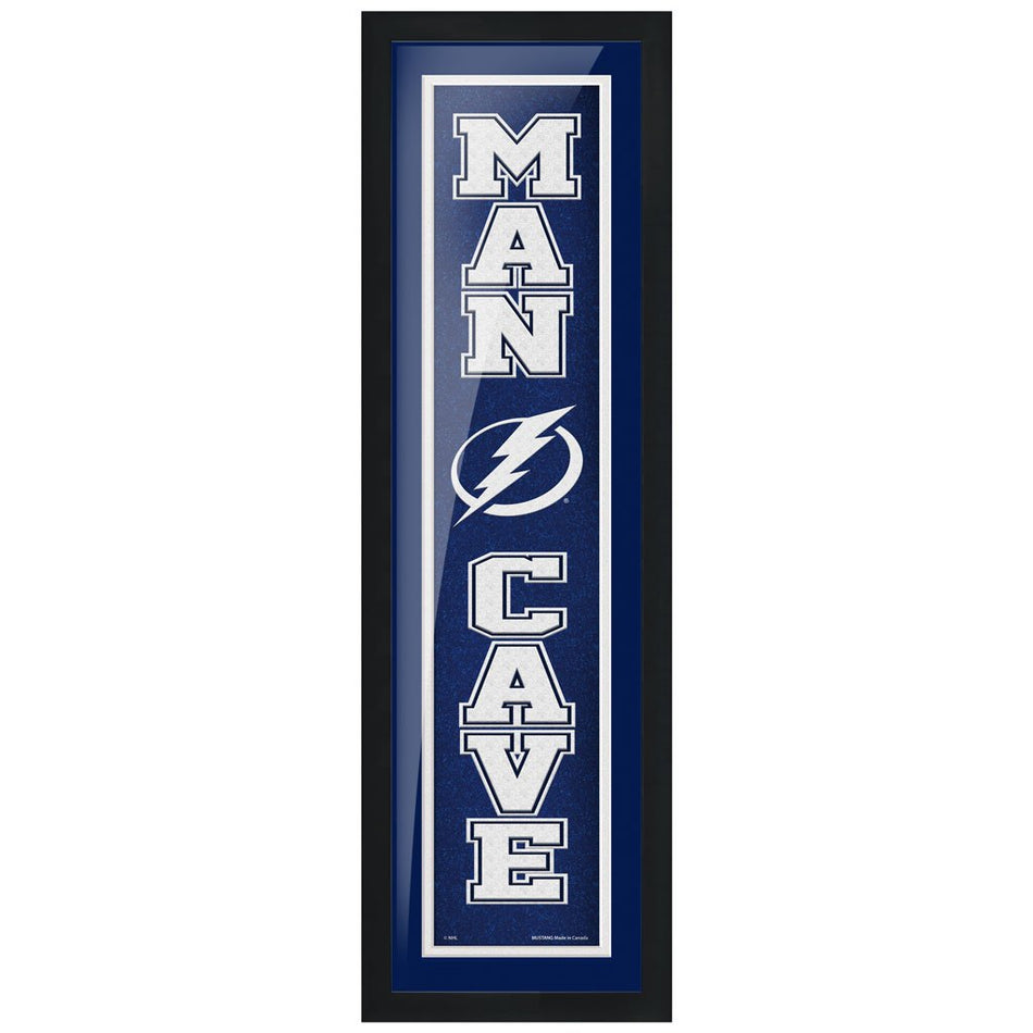 Tampa Bay Lightning 6x22 Man Cave Framed Sign