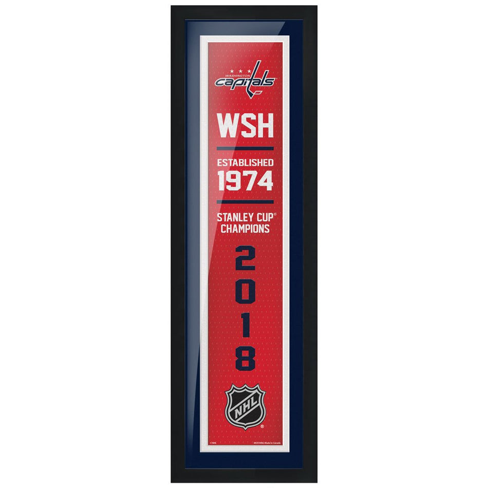 Washington Capitals 6x22  Empire Framed Sign