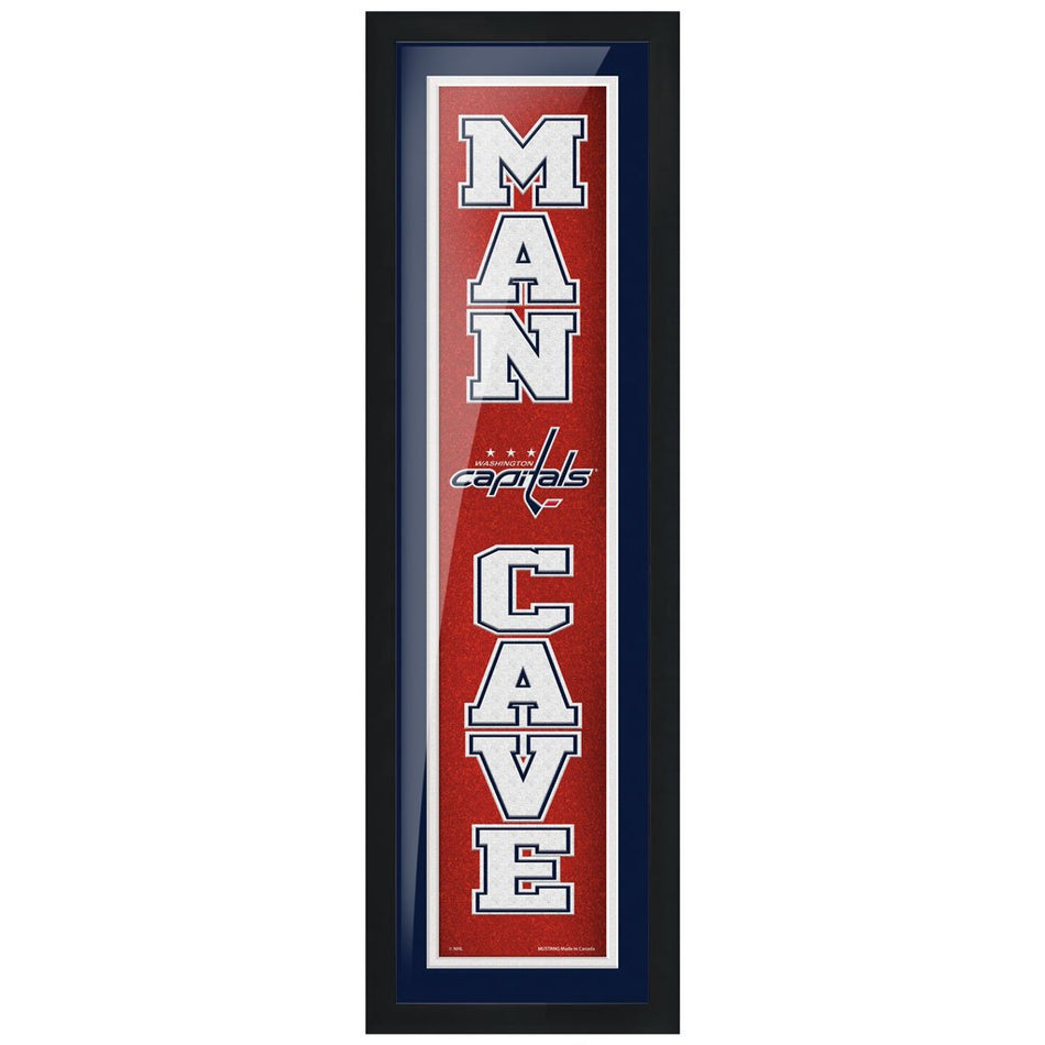 Washington Capitals  6x22 Man Cave Framed Sign