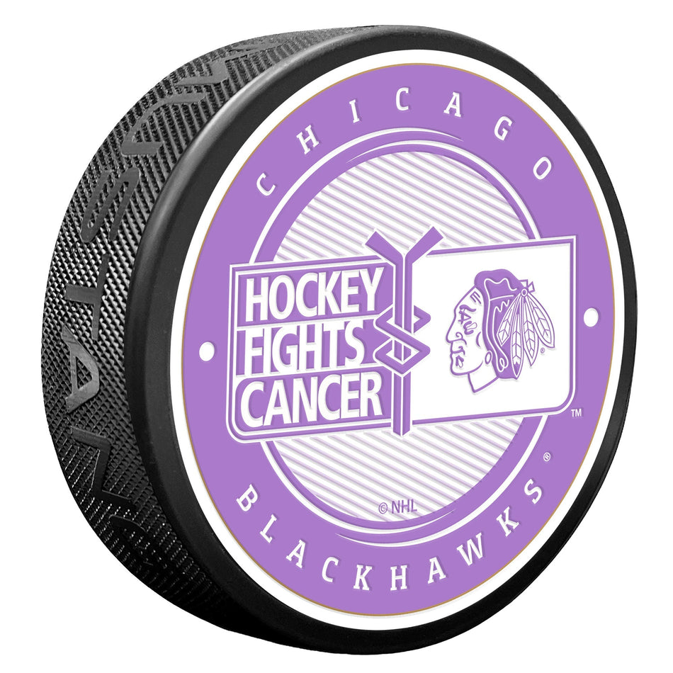 Chicago Blackhawks Puck - Hockey Fights Cancer