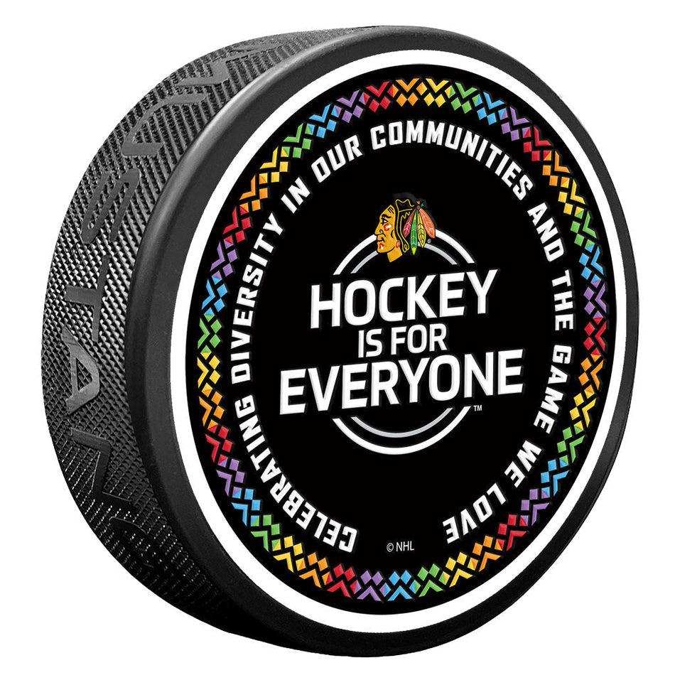 Chicago Blackhawks Puck - Hockey is for Everyone