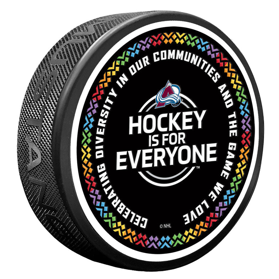 Colorado Avalanche Puck - Hockey is for Everyone