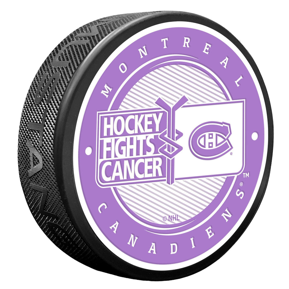Montreal Canadiens Puck - Hockey Fights Cancer