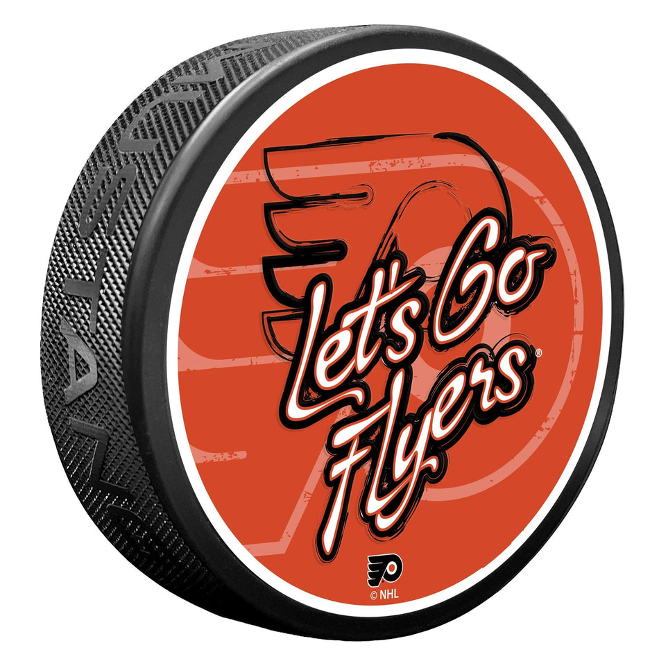 Philadelphia Flyers Puck - Let's Go