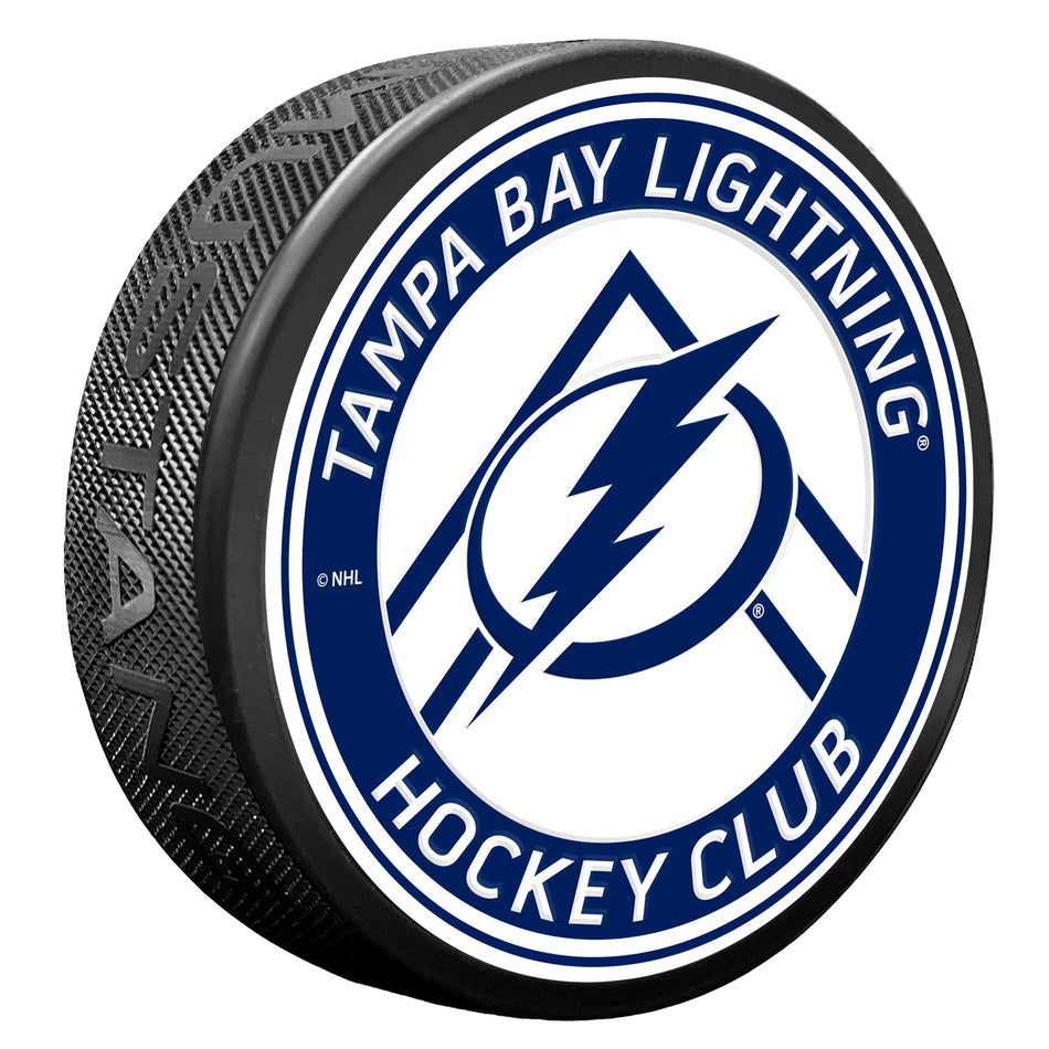 Tampa Bay Lightning Puck - Chevron Banner