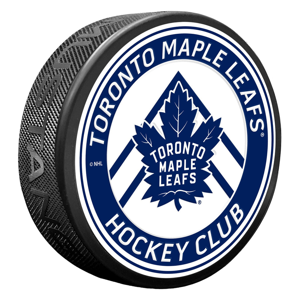 Toronto Maple Leafs Puck - Chevron Banner