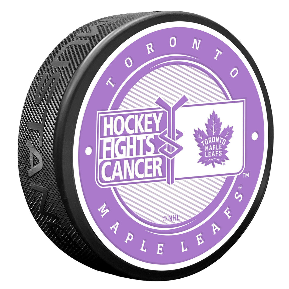 Toronto Maple Leafs Puck - Hockey Fights Cancer