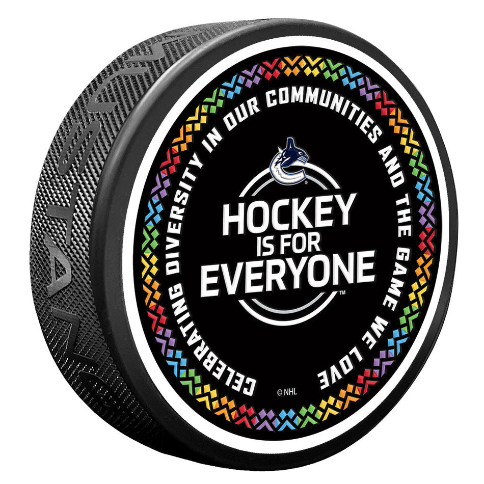 Vancouver Canucks Puck - Hockey is for Everyone