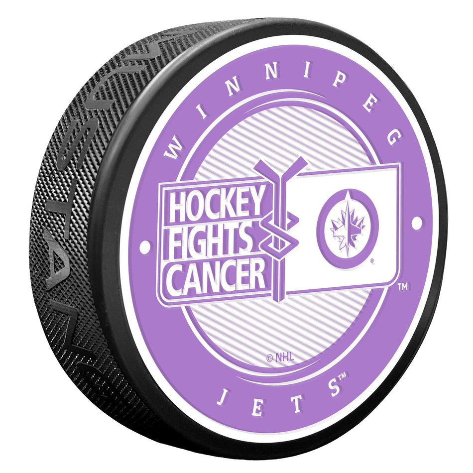 Winnipeg Jets Puck - Hockey Fights Cancer
