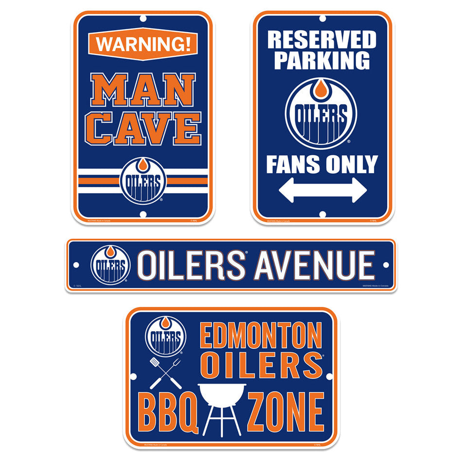 Edmonton Oilers Four Pack Fan Sign Set