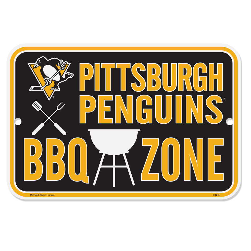 Pittsburgh Penguins Sign - 10" x 15" BBQ Zone