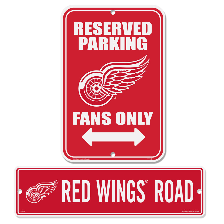 Detroit Red Wings Parking & Street 2 Pack Sign Set