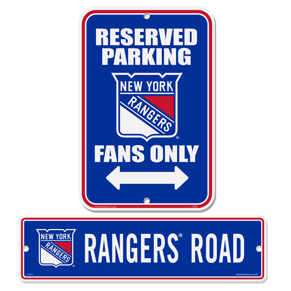 New York Rangers Parking & Street 2 Pack Sign Set