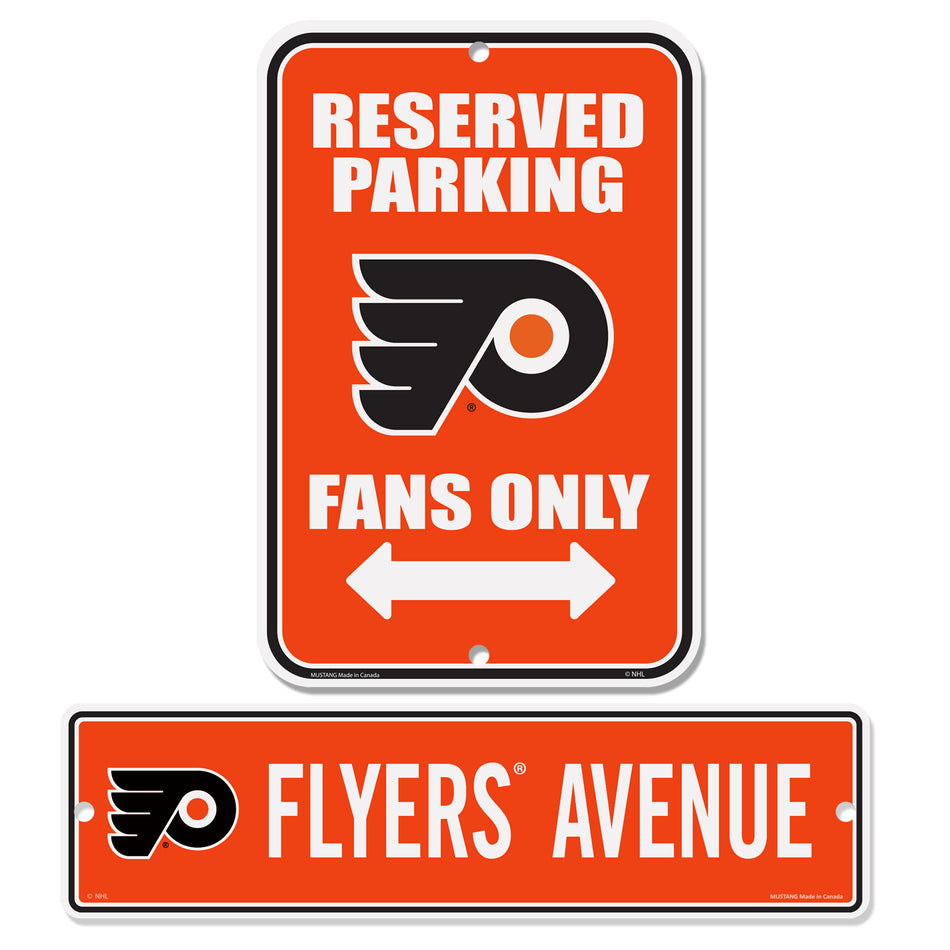 Philadelphia Flyers Parking & Street 2 Pack Sign Set