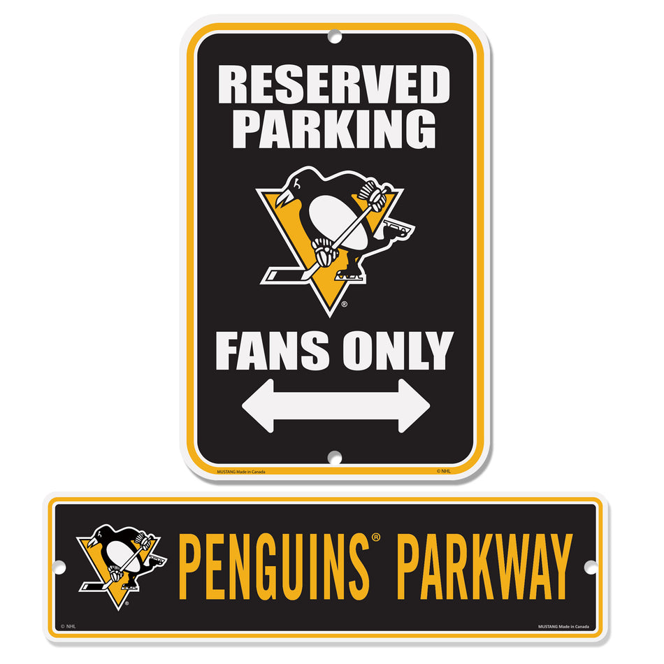 Pittsburgh Penguins Parking & Street 2 Pack Sign Set