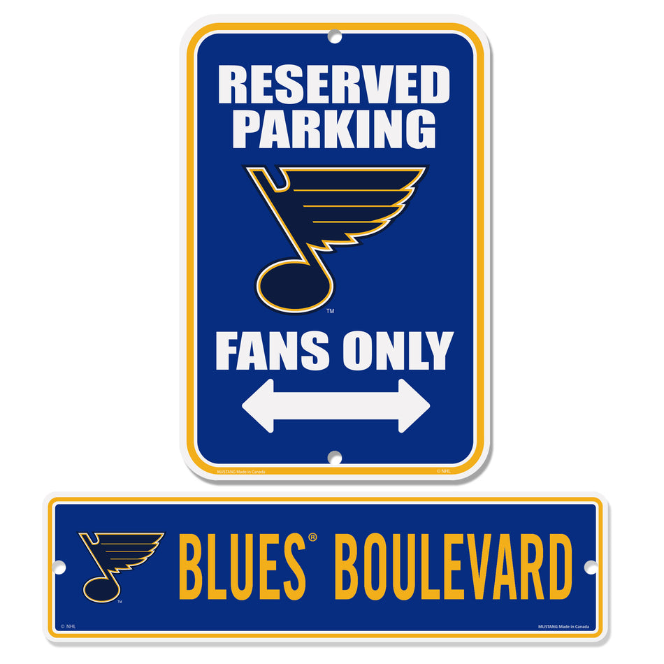 St. Louis Blues Parking & Street 2 Pack Sign Set
