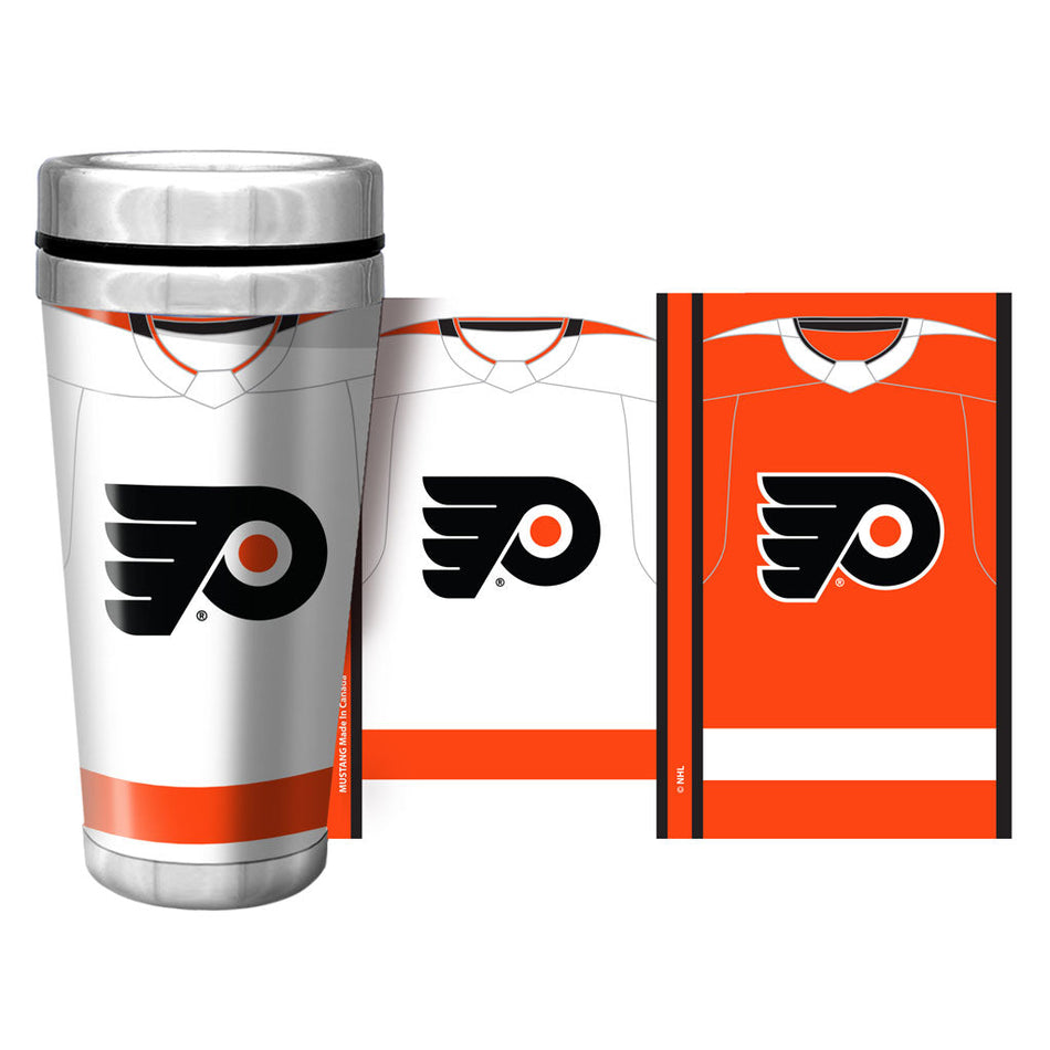 Philadelphia Flyers Travel Mug - 16 oz. Jersey Full Wrap