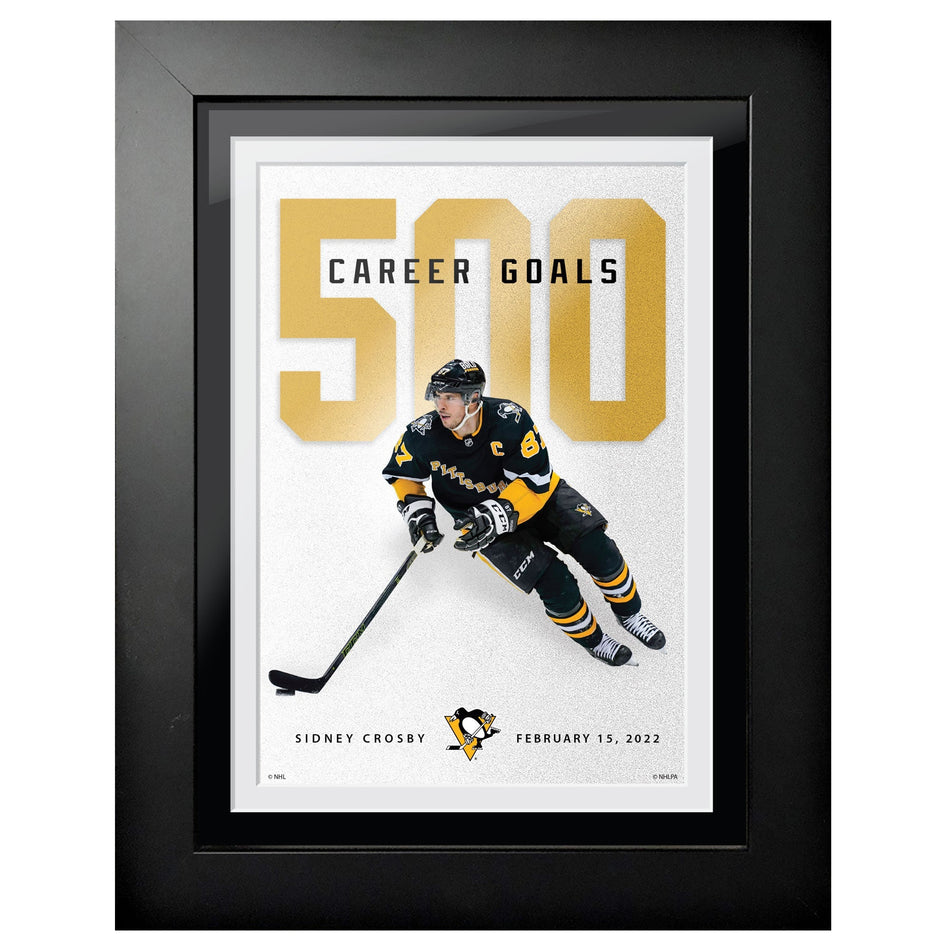 Sidney Crosby Frame - 12" x 16" 500 Goal Celebration