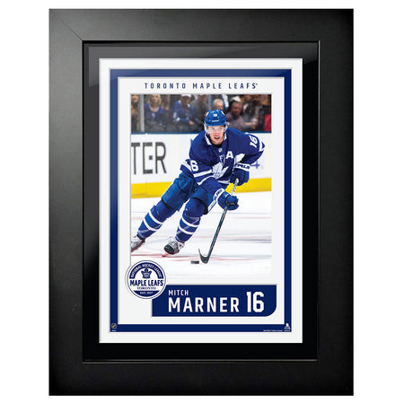 Toronto Maple Leafs Art-Mitch Marner Picture Frame Block Design 12" x 16"
