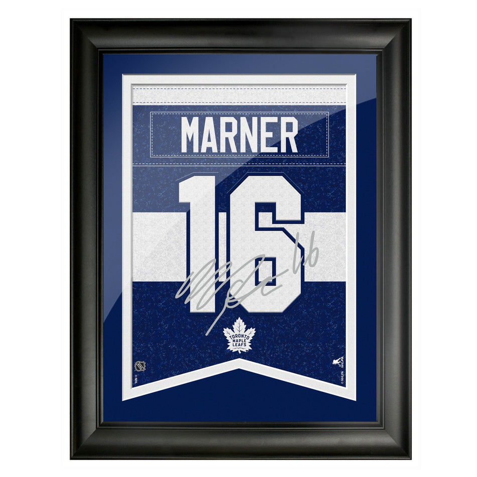 Toronto Maple Leafs Mitch Marner Frame - 12" x 16" Number with Replica Autograph