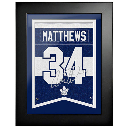 Toronto Maple Leafs Art-Auston Matthews Autograph Replica Frame 12"x16"