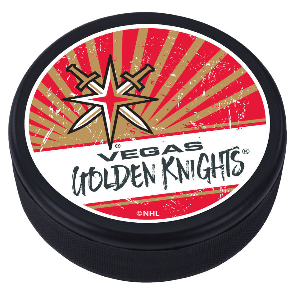 Vegas Golden Knights Reverse Retro Classic Textured Puck